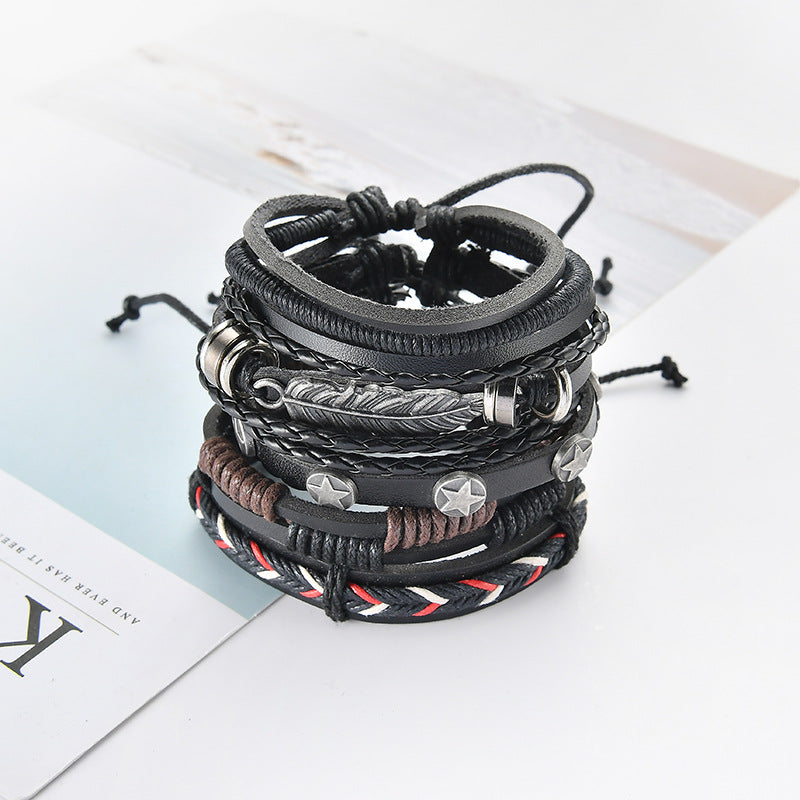 Multilayer Leather Bracelet For Men