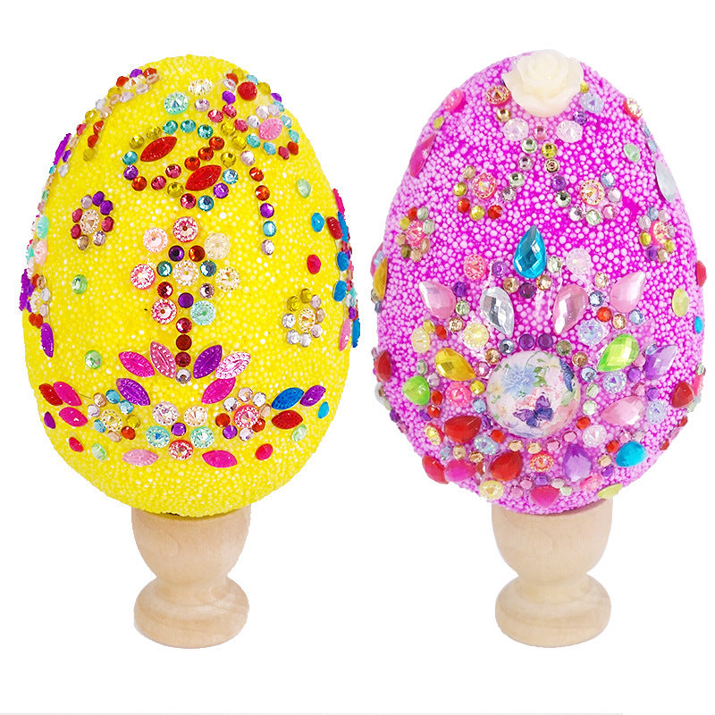 Easter Egg Painted Snow Mud Decoration Set