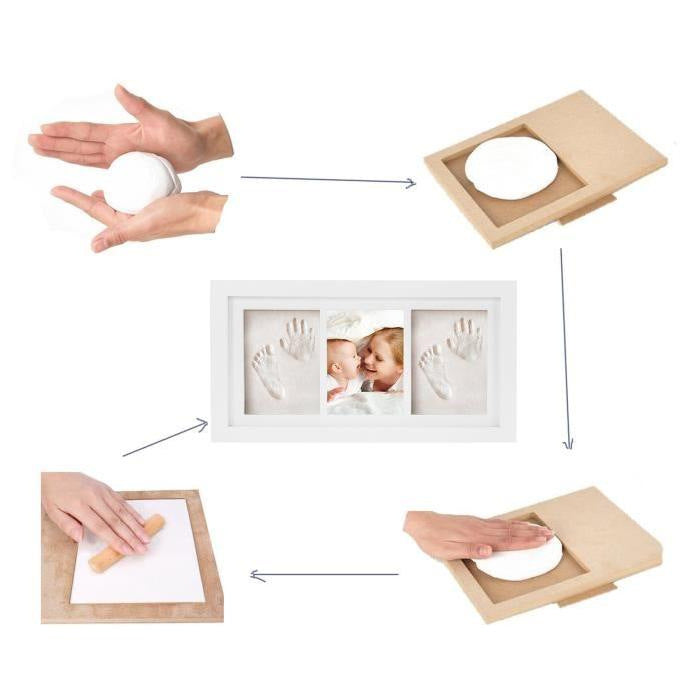Baby Hand And Foot Print Wooden Photo Frame
