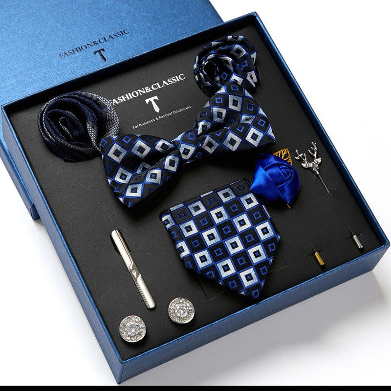 Men's Gift Box Tie Fashion Scarf Combination