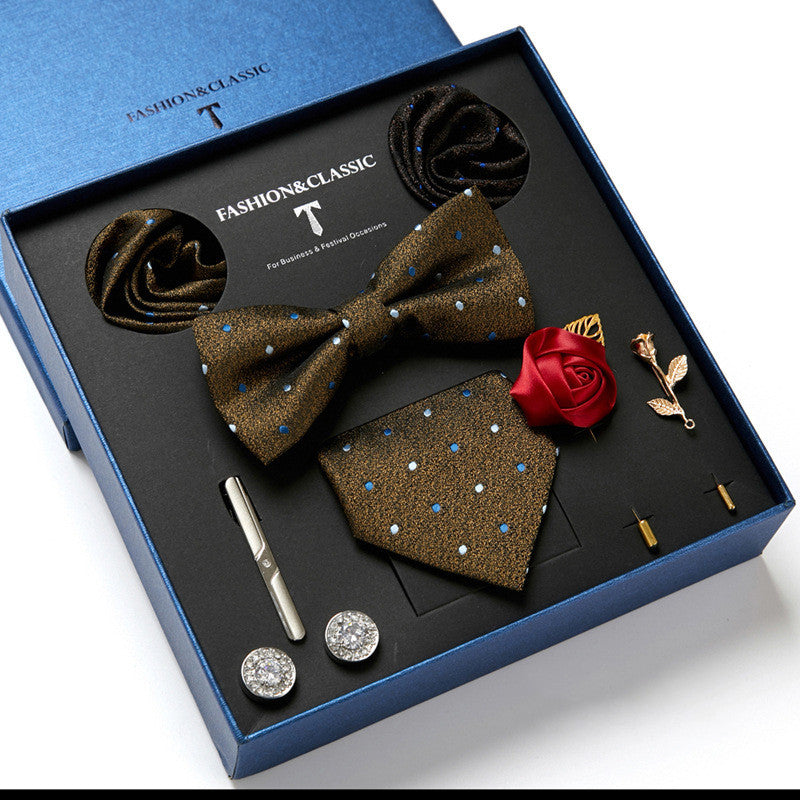 Men's Gift Box Tie Fashion Scarf Combination