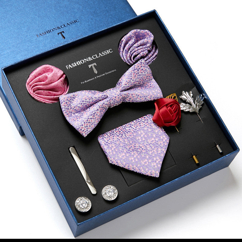 Men's Gift Box Tie Fashion Scarf Combination