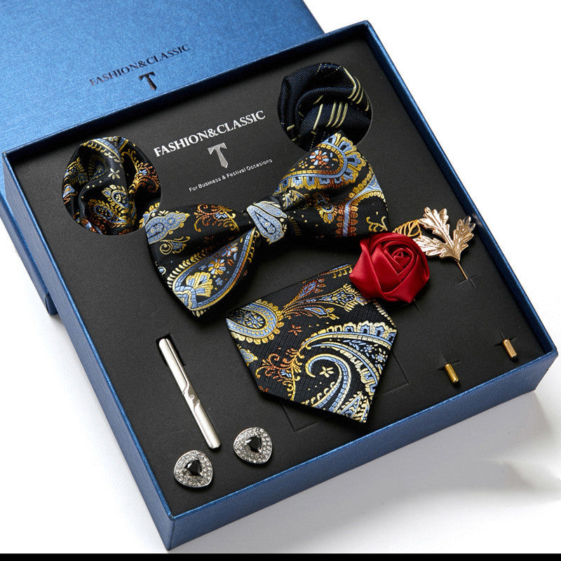 Men's Gift Box Tie Fashion Scarf Combination