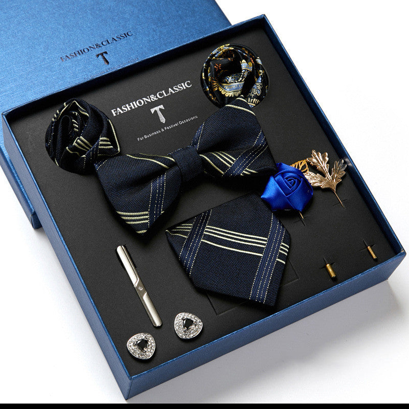 Men's Gift Box Tie Fashion Scarf Combination