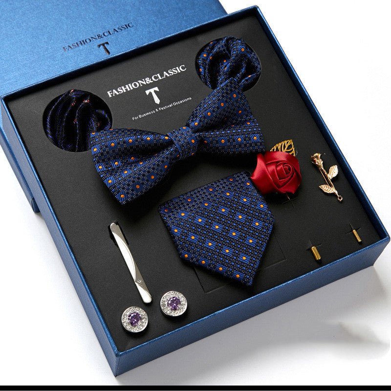 Men's Gift Box Tie Fashion Scarf Combination