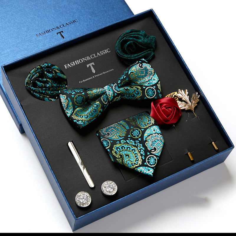 Men's Gift Box Tie Fashion Scarf Combination