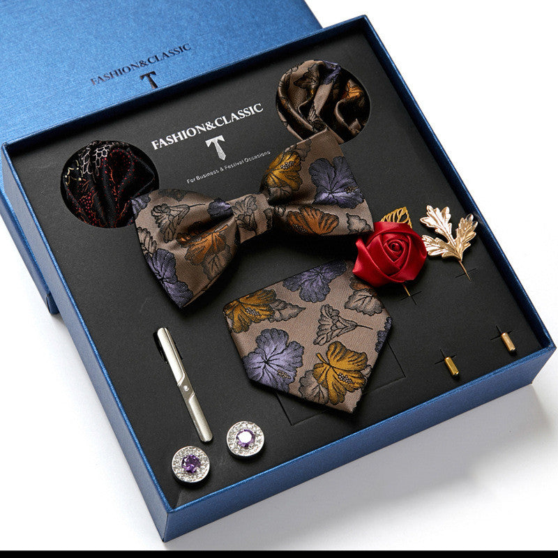 Men's Gift Box Tie Fashion Scarf Combination