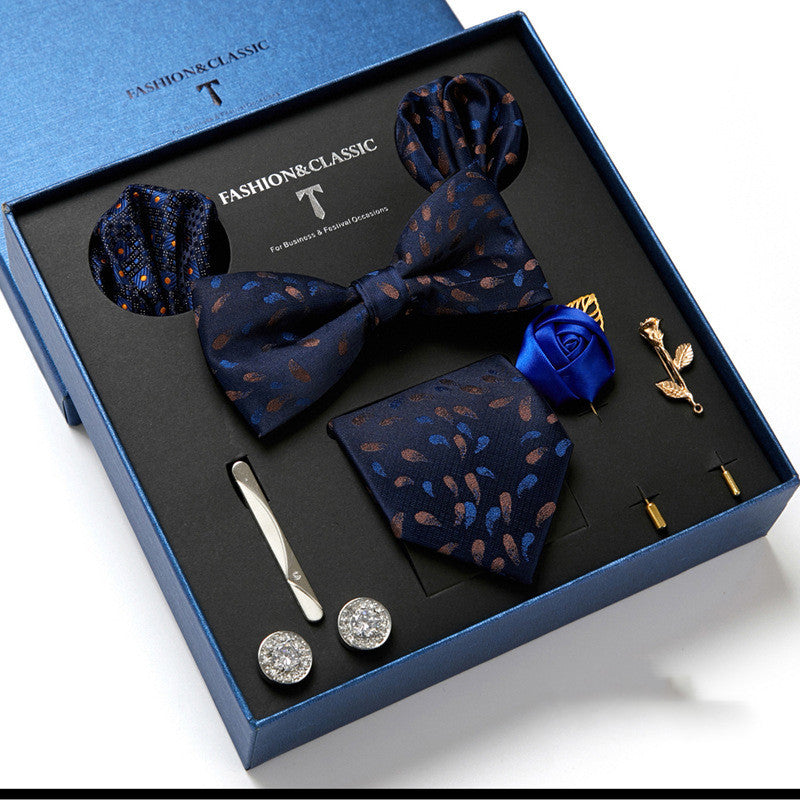 Men's Gift Box Tie Fashion Scarf Combination
