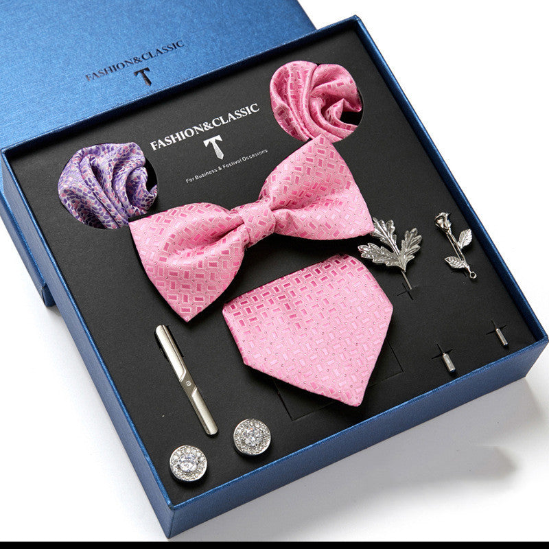 Men's Gift Box Tie Fashion Scarf Combination