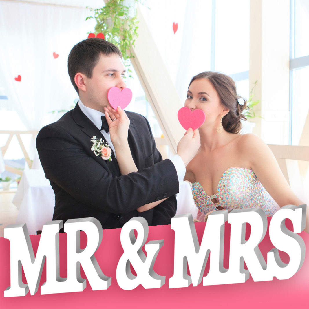 Wooden Mr & Mrs sign
