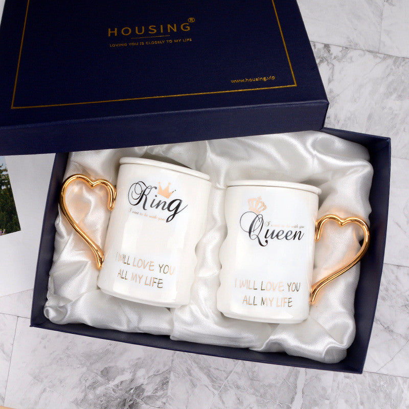 Couple Cup Ceramic Coffee Kiss Mug