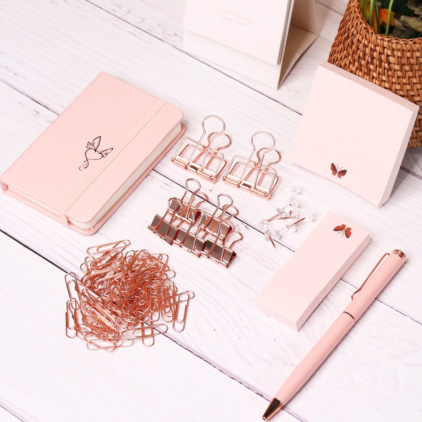 Rose Gold Stationery Set