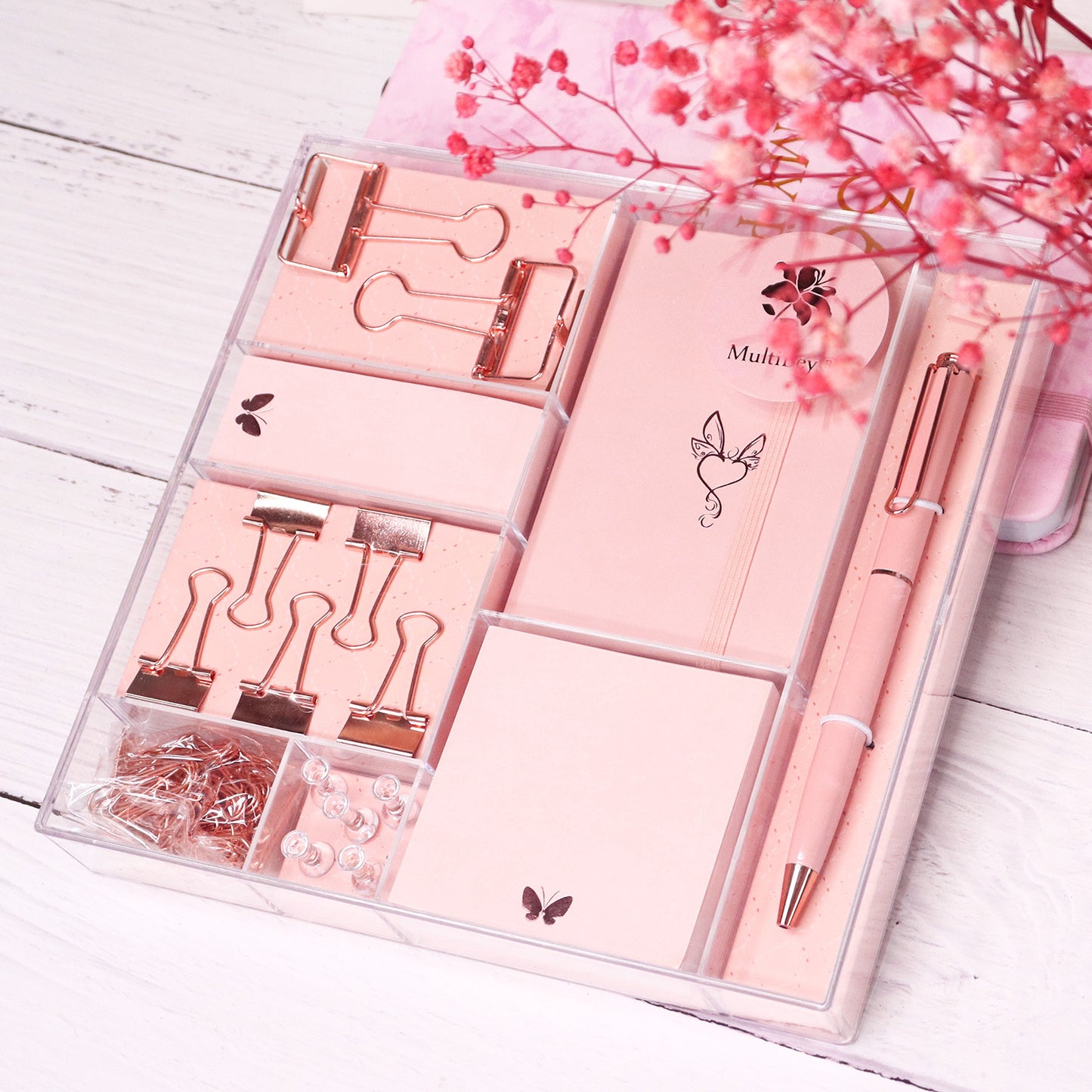 Rose Gold Stationery Set