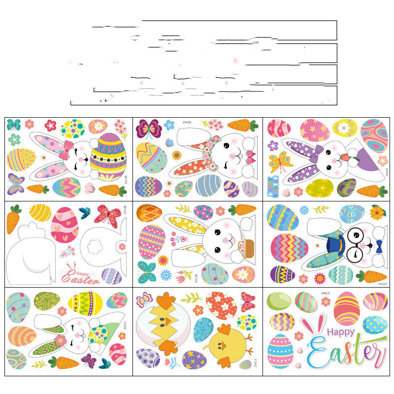 Easter Egg Decorative Wall Sticker