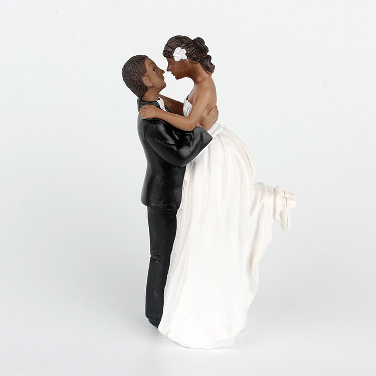 Wedding Cake Doll Resin Cake Decoration
